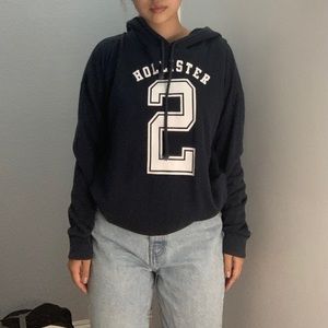 Hollister Navy Oversized Hoodie